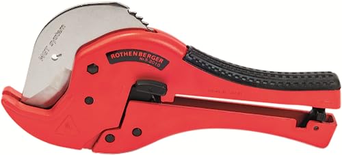 ROTHENBERGER ROCUT TC 50 Professional Kunststoffrohrschere, 0mm-50mm Arbeitsbereich Durchmesser | 52010 | Schere für Rohre, Rohrschneider von Rothenberger