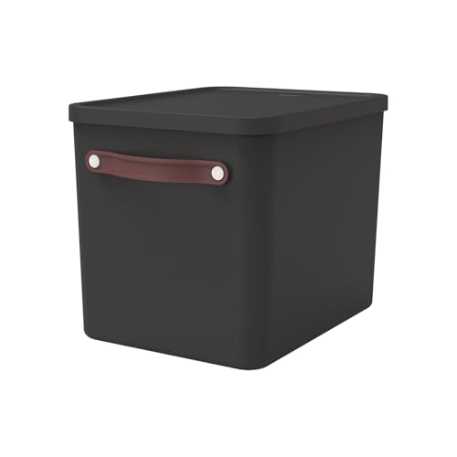 Rotho MyPaper Archivbox Dokumentenorgan. MY PAPER Plus, Kunststoff (PP) BPA-frei, schwarz, (40.0 x 29.2 x 29.8 cm) von Rotho