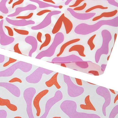 Seidenpapier 35x50cm Blumen Farbe 200 Blatt - Seidenpapier Rosa/Rot - Tissue Paper - Verpackungsmaterial - Seidenpapier zum verpacken - Geschenkpapier decoupage von Rotim.nl