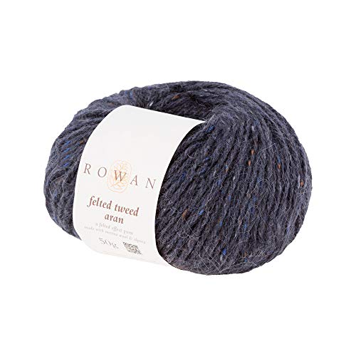 Rowan 9802116-00759 Handstrickgarn, 50% Wolle, Viskose, 25% Alpaka, Carbon, onesize von Rowan