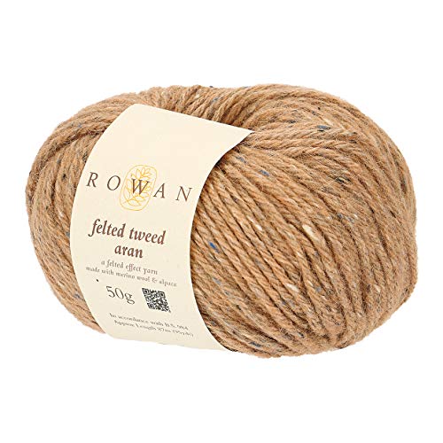 Rowan 9802116-00779 Handstrickgarn, 50% Wolle, Viskose, 25% Alpaka, Camel, onesize, 87 Meter von Rowan