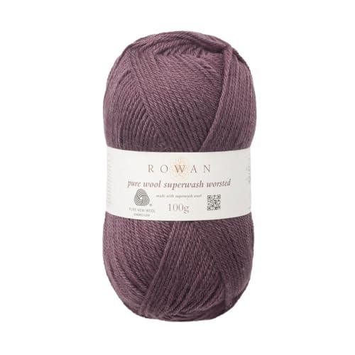 Rowan 9802170-00190 Handstrickgarn, 100% Wolle, Mauve Mist, onesize von Rowan