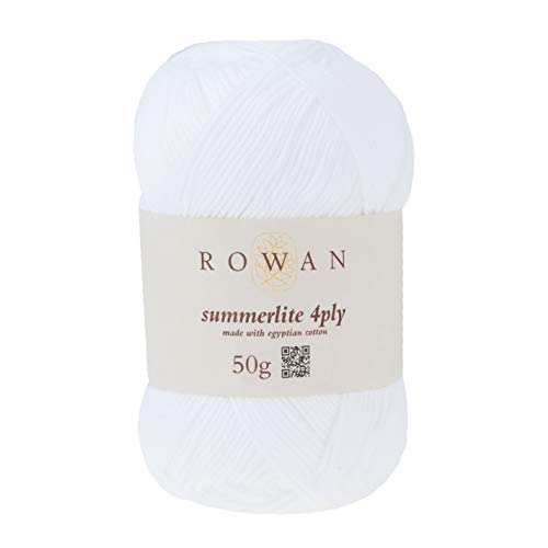 Rowan 9802179-00417 Handstrickgarn, 100% Baumwolle, PureWhite, OneSize von Rowan