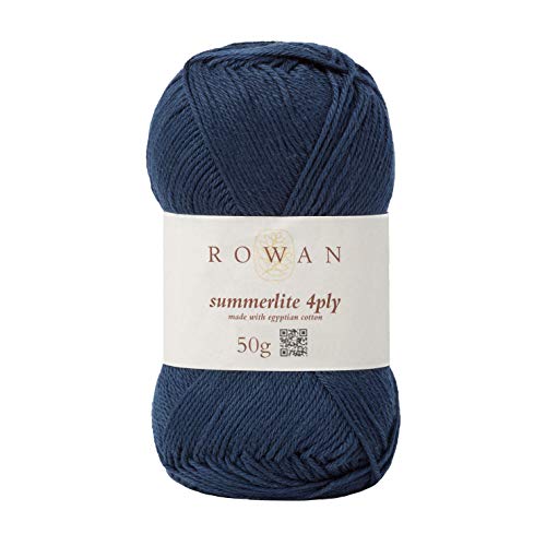 Rowan 9802179-00429 Handstrickgarn, 100% Baumwolle, Navy Ink, OneSize von Rowan