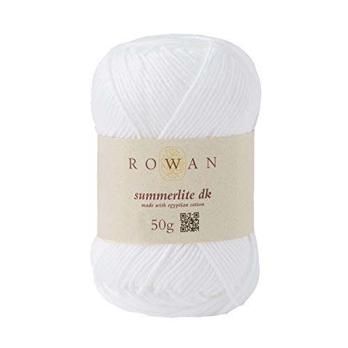 Rowan 9802191-00465 Handstrickgarn, 100% Baumwolle, White, OneSize von Rowan