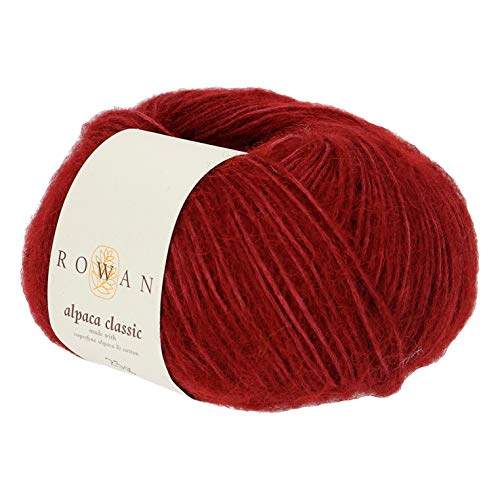 Rowan 9802214-00121 Handstrickgarn, 57% Alpaka, 43% Baumwolle, Dahlia, onesize von Rowan