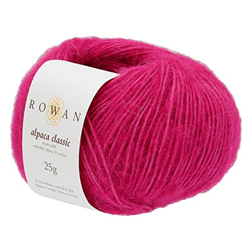 Rowan 9802214-00124 Handstrickgarn, 57% Alpaka, 43% Baumwolle, Pink Lips, onesize, 50 Gramm von Rowan