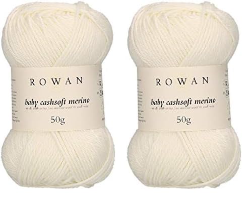 Rowan 9802218-00101 Handstrickgarn, 57% Wolle, 33% Polyacryl, 10% Kaschmir, Snowflake, onesize (Packung mit 2) von Rowan