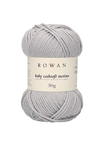 Rowan 9802218-00106 Handstrickgarn, 57% Wolle, 33% Polyacryl, 10% Kaschmir, Silver, onesize von Rowan