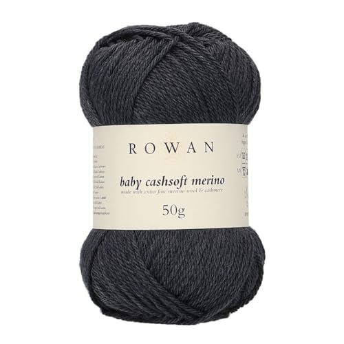 Rowan 9802218-00120 Handstrickgarn, 57% Wolle, 33% Polyacryl, 10% Kaschmir, Anthracite, onesize von Rowan