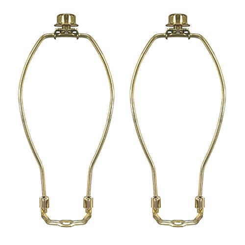 Royal Designs Lampen-Harfe, Endstück und Lampen-Harfenhalter-Set, Messing poliert, poliertes Messing, 10.5 in von Royal Designs, Inc.