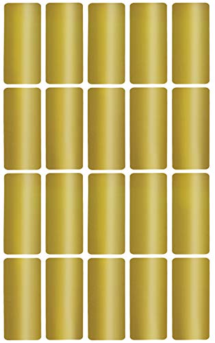 Aufkleber Gold 40 mm x 19 mm Sticker - 4 cm x 1,9 cm viereckige Etiketten 300 Stück von Royal Green von Royal Green