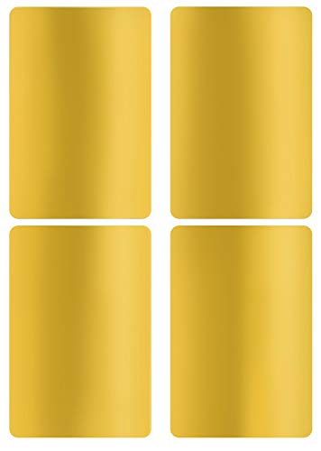 Aufkleber Gold 75 mm x 50 mm rechteckige Sticker – Größe 7,5 cm x 5 cm viereckige Etiketten 200 Vorteilspack von Royal Green von Royal Green