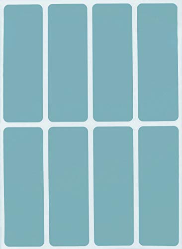 Etiketten Hellblau 76 mm x 25 mm Sticker – 7,5 cm x 2,5 cm viereckige Aufkleber 120 Stück von Royal Green von Royal Green