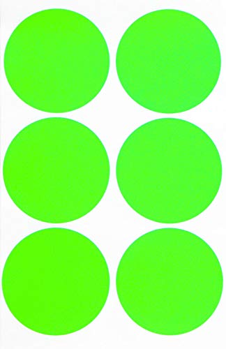 Etiketten Neon Grün 50 mm runde Aufkleber – 5 cm Klebepunkte 540 Stück von Royal Green von Royal Green