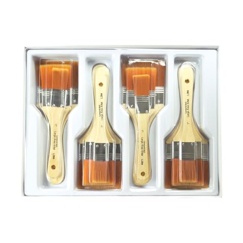 Royal & Langnickel RCVP-113 - Gold Taklon breites Universalpinsel Set von Royal & Langnickel