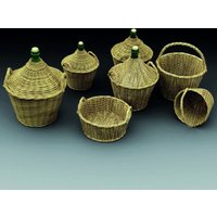 Demijohns and wicker baskets von Royal Model