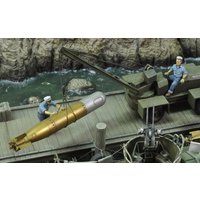 U.S. sailors loading torpedo-WWII von Royal Model