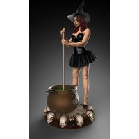 Witch Pinup Girl Halloween von Royal Model