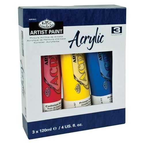 Royal & Langnickel Acrylfarben, 120 ml, 3er-Set von Royal & Langnickel