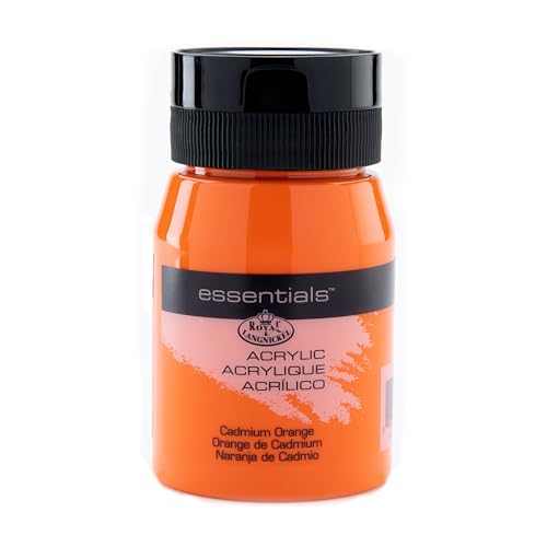 Royal & Langnickel RAA-5109 - Essentials 500 ml Acrylfarbe, kadmiumorange von Royal & Langnickel