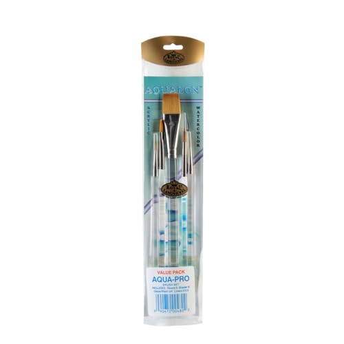 Royal & Langnickel RAQUA-PRO - Aqualon 5-teiliges Profi Pinsel Set von Royal & Langnickel