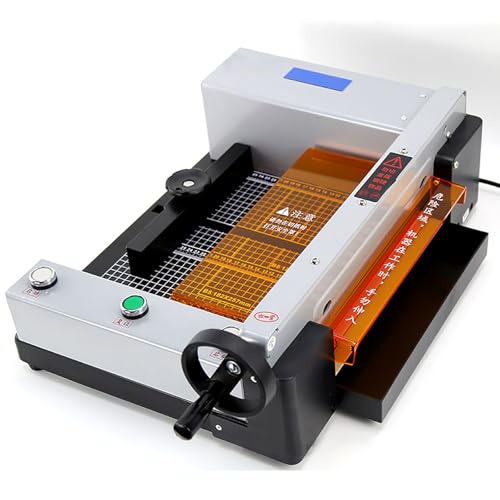 RoyceBee Elektrischer Papierschneider, 13"/330,2 mm Schnittbreite, 1,57"/40 mm Schnittstärke, Desktop-Papierschneidemaschine mit Tastensteuerung, Elektrischer Papierschneider für Büro, Schule von RoyceBee