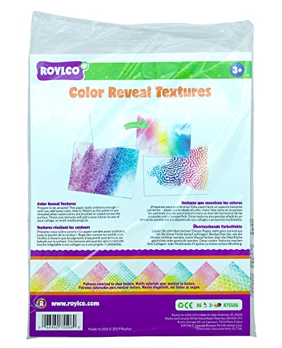 Roylco Color Reveal Strukturiertes Bastelpapier, 96 Blatt für Bastel- und Collagenprojekte von Roylco