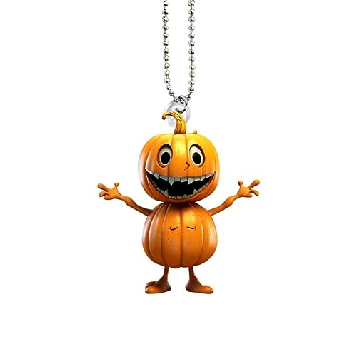 Auto Hängen Dekor Halloween Kürbis Mann Hängen Ornament Geschenke Acryl Anhänger DIY Hause Dekorationen Hängetöpfe Innen (C, One Size) von Rpporm