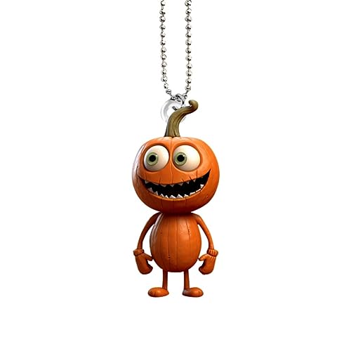 Auto Hängen Dekor Halloween Kürbis Mann Hängen Ornament Geschenke Acryl Anhänger DIY Hause Dekorationen Hängetöpfe Innen (D, One Size) von Rpporm