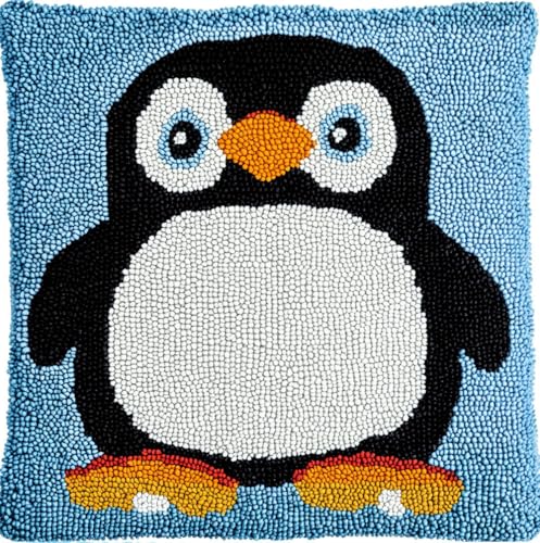 Rqwybcaxn Diy Kissen Knüpfen Set Cartoon-Pinguin-Muster Knüpfhaken-Sets,Knüpfhaken-Sets,Kissenbezug,Sofakissen,Anfänger,Diy,Basteln,Heimdekoration 43X43Cm Rqwybcaxn Diy Kissen Knüpfen Set Cartoon-Pinguin-Muster Knüpfhaken-Sets,Knüpfhaken-Sets,Kissenbezug,Sofakissen,Anfänger,Diy,Basteln,Heimdekoration 43X43Cm von Rqwybcaxn