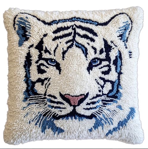 Rqwybcaxn Diy Kissen Knüpfen Set Weißer Tiger Knüpfhaken-Sets,Knüpfhaken-Sets,Kissenbezug,Sofakissen,Anfänger,Diy,Basteln,Heimdekoration 43X43Cm Rqwybcaxn Diy Kissen Knüpfen Set Weißer Tiger Knüpfhaken-Sets,Knüpfhaken-Sets,Kissenbezug,Sofakissen,Anfänger,Diy,Basteln,Heimdekoration 43X43Cm von Rqwybcaxn