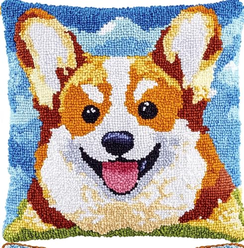 Rqwybcaxn Diy Knüpfkissen Zum Selber Knüpfen Corgi Knüpfhaken-Sets,Cartoon-Tiere,3D-Kissen,Materialien,Paketbezug,Knüpfhaken-Set,Kissen-Stickerei-Set,Bastel-Heimdekoration 43X43Cm Rqwybcaxn Diy Knüpfkissen Zum Selber Knüpfen Corgi Knüpfhaken-Sets,Cartoon-Tiere,3D-Kissen,Materialien,Paketbezug,Knüpfhaken-Set,Kissen-Stickerei-Set,Bastel-Heimdekoration 43X43Cm von Rqwybcaxn