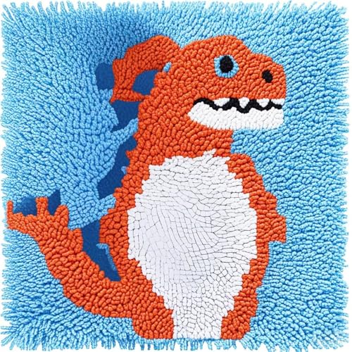 Rqwybcaxn Diy Knüpfkissen Zum Selber Knüpfen Knüpfhaken-Set Orangefarbener Dinosaurier Diy-Haken,Gestrickt,Bestickter Teppich,Kissen,Stickerei,Knüpfhaken-Teppich-Set 43X43Cm Rqwybcaxn Diy Knüpfkissen Zum Selber Knüpfen Knüpfhaken-Set Orangefarbener Dinosaurier Diy-Haken,Gestrickt,Bestickter Teppich,Kissen,Stickerei,Knüpfhaken-Teppich-Set 43X43Cm von Rqwybcaxn