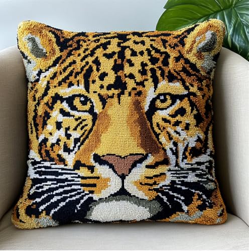 Rqwybcaxn Knüpfkissen Zum Selber Knüpfen,Abstrakter Tierleopard,Knüpfen Set Handgemachte Geschenke Knüpfteppich Für Kinder Und Erwachsene Knüpfset,43X43Cm Rqwybcaxn Knüpfkissen Zum Selber Knüpfen,Abstrakter Tierleopard,Knüpfen Set Handgemachte Geschenke Knüpfteppich Für Kinder Und Erwachsene Knüpfset,43X43Cm von Rqwybcaxn