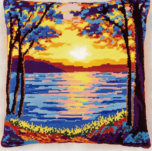 Rqwybcaxn Knüpfkissen Zum Selber Knüpfen,Sonnenaufgang,Knüpfen Set Handgemachte Geschenke Knüpfteppich Für Kinder Und Erwachsene Knüpfset,43X43Cm Rqwybcaxn Knüpfkissen Zum Selber Knüpfen,Sonnenaufgang,Knüpfen Set Handgemachte Geschenke Knüpfteppich Für Kinder Und Erwachsene Knüpfset,43X43Cm von Rqwybcaxn