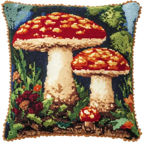 Rqwybcaxn Knüpfteppich Zum Selber Knüpf-Sets Mit Kissen Knüpfen-Set 43X43Cm Pilz Kissenbezug-Set Für Erwachsene Und Kinder Latch Hook Kit Heimaccessoire Rqwybcaxn Knüpfteppich Zum Selber Knüpf-Sets Mit Kissen Knüpfen-Set 43X43Cm Pilz Kissenbezug-Set Für Erwachsene Und Kinder Latch Hook Kit Heimaccessoire von Rqwybcaxn