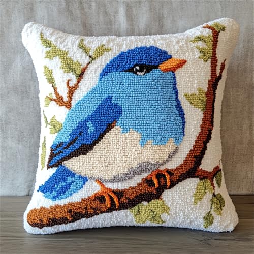Rqwybcaxn Landschaft Knüpfkissen Set,Blauer Vogel,Für Kinder Oder Anfänger Erwachsene Zum Selber Knüpfen,Diy Knüpfteppich Knüpfpackung,Knüpfhaken Set,43X43Cm Rqwybcaxn Landschaft Knüpfkissen Set,Blauer Vogel,Für Kinder Oder Anfänger Erwachsene Zum Selber Knüpfen,Diy Knüpfteppich Knüpfpackung,Knüpfhaken Set,43X43Cm von Rqwybcaxn