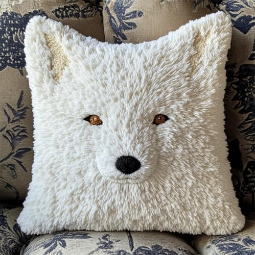 Rqwybcaxn Landschaft Knüpfkissen Set,Weißer Fuchs,Für Kinder Oder Anfänger Erwachsene Zum Selber Knüpfen,Diy Knüpfteppich Knüpfpackung,Knüpfhaken Set,43X43Cm Rqwybcaxn Landschaft Knüpfkissen Set,Weißer Fuchs,Für Kinder Oder Anfänger Erwachsene Zum Selber Knüpfen,Diy Knüpfteppich Knüpfpackung,Knüpfhaken Set,43X43Cm von Rqwybcaxn