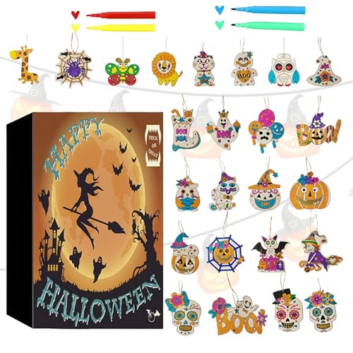 Rrlihjgu Halloween-Adventskalender, Halloween-Countdown-Kalender, Doodle-Zeichenbrett | Lustiger Doodle-Adventskalender für Halloween-Countdown-Kalender von Rrlihjgu