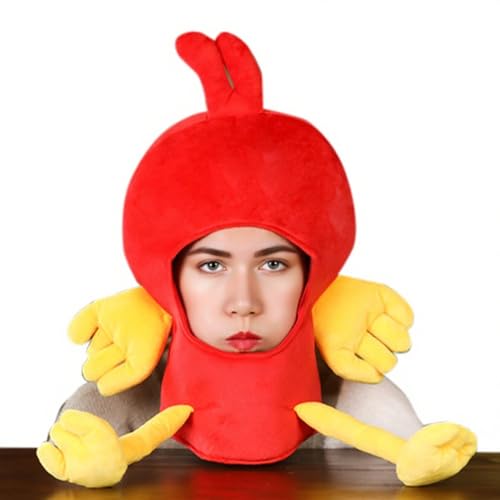 Rrlihjgu Halloween Hühnerkostüm Hut - Lustiges Halloween Kostüm Accessoire Für Damen Herren,Leichtes Festzubehör Weiches Kopfkostüm Für Damen Herren Kinder Fasching Kostümfest Maskenball Rrlihjgu Halloween Hühnerkostüm Hut - Lustiges Halloween Kostüm Accessoire Für Damen Herren,Leichtes Festzubehör Weiches Kopfkostüm Für Damen Herren Kinder Fasching Kostümfest Maskenball von Rrlihjgu