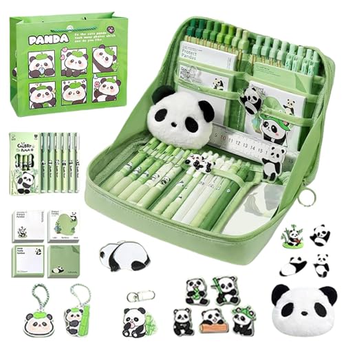 Rrlihjgu Schreibwaren Set | Schulbedarf Federmäppchen | Panda Design Haftnotizen Ansteckbroschen Anhänger Aufbewahrungsbox Zubehörset Für Schüler Jugendliche Kinder Mädchen Kindergarten Zuhause Rrlihjgu Schreibwaren Set | Schulbedarf Federmäppchen | Panda Design Haftnotizen Ansteckbroschen Anhänger Aufbewahrungsbox Zubehörset Für Schüler Jugendliche Kinder Mädchen Kindergarten Zuhause von Rrlihjgu