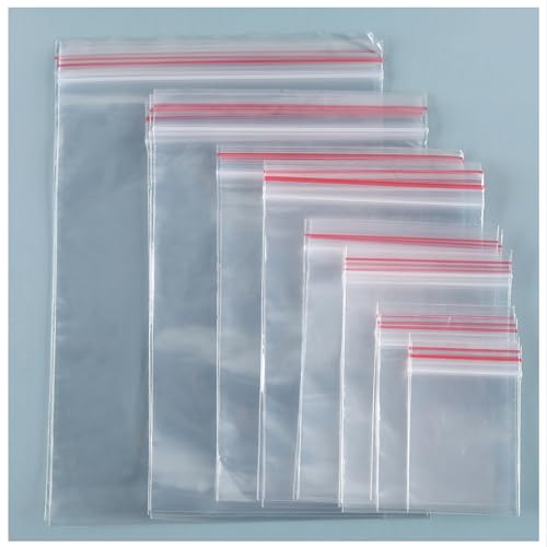 Druckverschlussbeutel Klein 1200 Stück Wiederverschließbare Beutel Plastikbeutel 7cmx10cm Zipper Beutel Tüten Geeignet für das Verpacken von Kleinen Snacks, Samen, Schmuck, etc. von Rshuhx