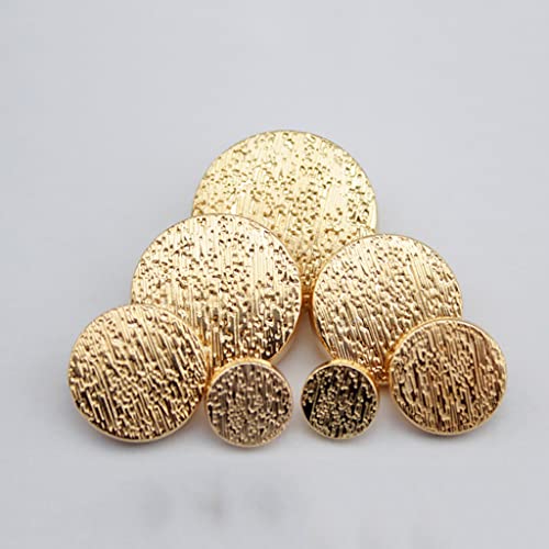 Goldene Metallknöpfe für Mantel, Kleidung, Anzug, Verschlüsse, Metallknöpfe, Nähzubehör (Farbe: A, Größe: 10 mm) (A 18 mm), 10 Stück von Rsmmpqa