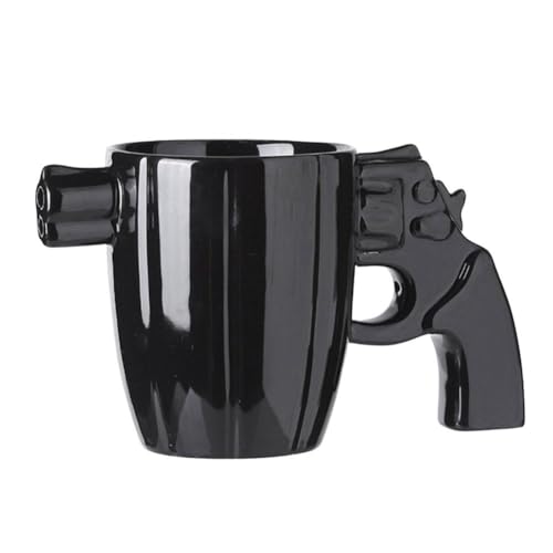 Rtyweth 1 x Revolver-Tasse, Kaffeetasse, Keramik, personalisiertes Design, linkes Rad, Kaffee-Geschenke, Form und Jungen für Männer von Rtyweth