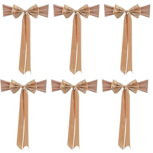 Bänder für Stuhllehne mit verlängertem Schwanzband für Hochzeit, verschönert Veranstaltungsraum, Stuhldekoration Bänder für Stuhllehne mit verlängertem Schwanzband für Hochzeit, verschönert Veranstaltungsraum, Stuhldekoration von Ruarby