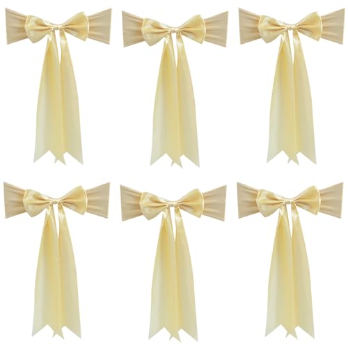 Bänder für Stuhllehne mit verlängertem Schwanzband für Hochzeit, verschönert Veranstaltungsraum, Stuhldekoration Bänder für Stuhllehne mit verlängertem Schwanzband für Hochzeit, verschönert Veranstaltungsraum, Stuhldekoration von Ruarby