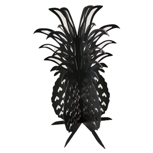 Ruarby Metall-Ananas-Tischdekoration, ausgehöhlte Ananas-Skulptur, Tafelaufsätze, Party, Outdoor, Stranddekoration von Ruarby