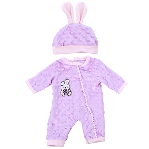 Warmer Jumpsuit Strampler Pyjama Pelzoverall für 45,7 cm Mädchen Puppen Outfit Mädchen Puppen Casual Kleidung Zubehör von Ruarby