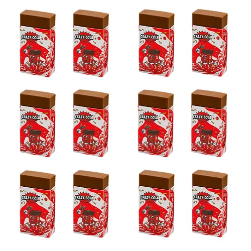 Radiergummi Kinder, Radiergummis mit Duft, Rubby Rubber Crazy Cola, Cola-Duft Radiergummi, Enthält 2 Radierer für Schulbedarf, Schreibwaren, Kinder von Rubby Rubber